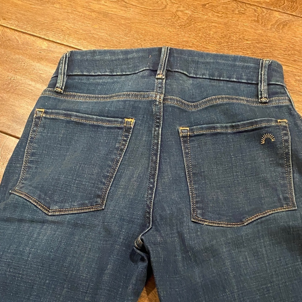 Dark Blue Porter Blue Jolene Sustainable Flare Jeans for Women - Picture 10 of 13
